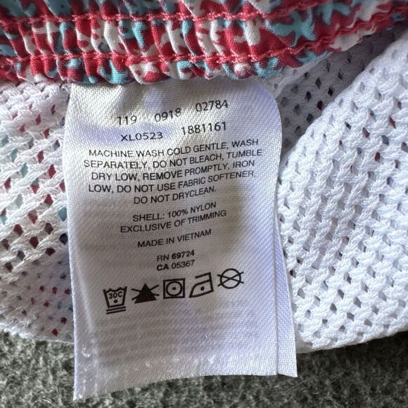 Columbia PFG Swim Trunks Mens XL Blue Red Floral Palm Board Shorts 5" Inseam - Picture 4 of 10